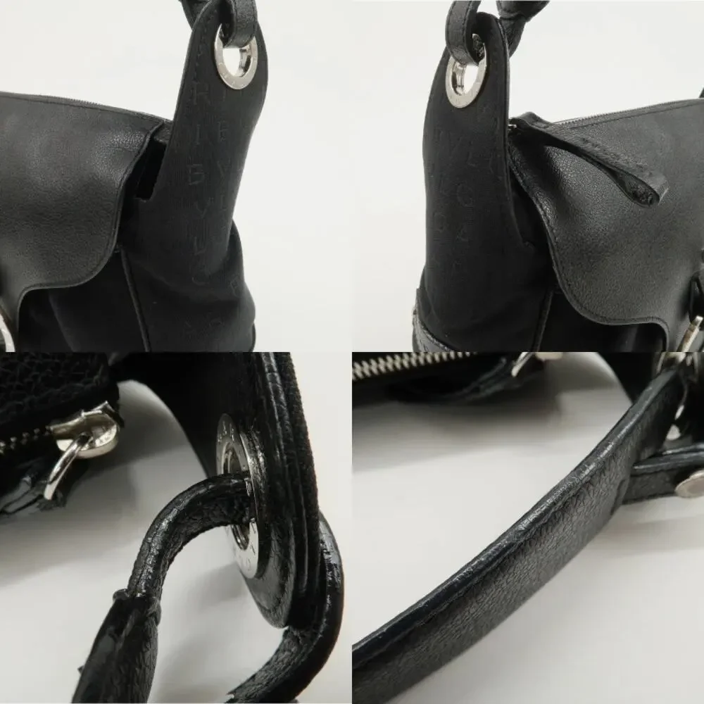 💎✨AUTHENTIC✨💎BVLGARI Logo Mani Black Handbag - Picture 8 of 15